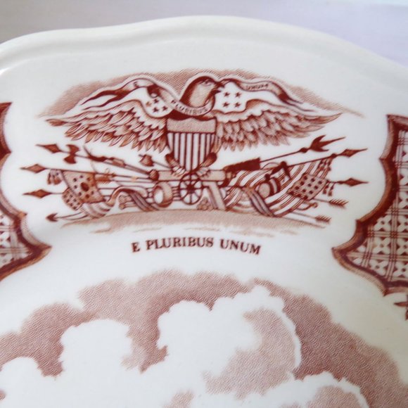 Fair Winds Brown by Alfred Meakin Luncheon Plate 9"  2914 - Picture 4 of 9